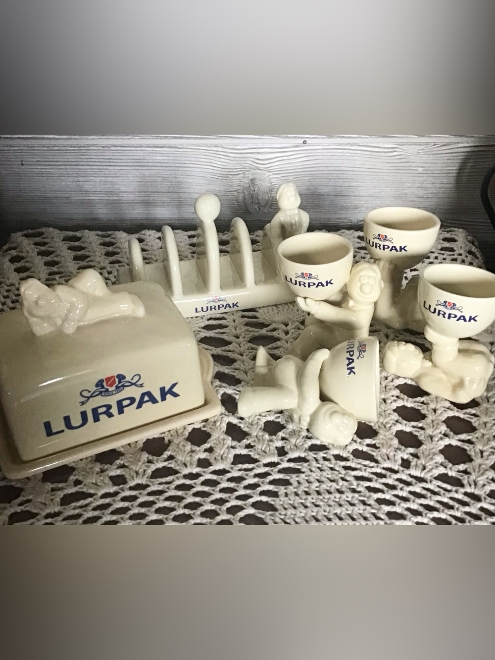 Vintage Quirky Breakfast set, Lurpak/Danish
